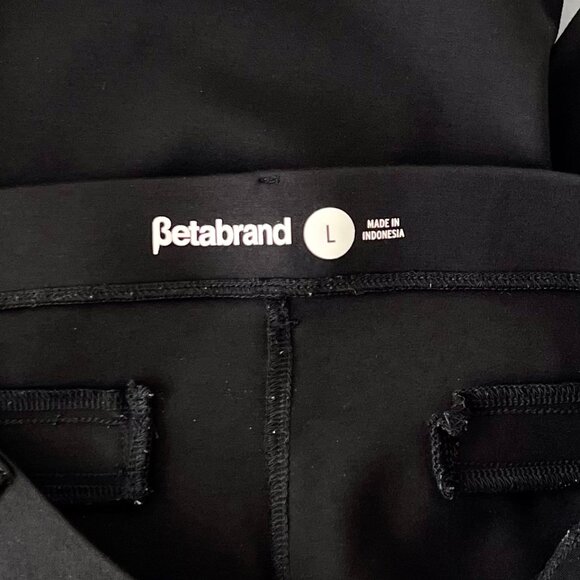 Betabrand Classic Black Pull-on Mid-Rise Bootcut Dress Yoga Pant Size Large - Picture 12 of 13